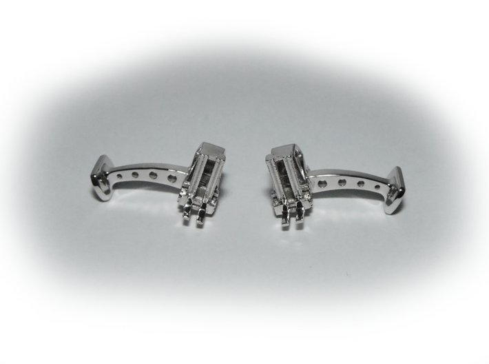 Forklift Cufflinks 3d printed 