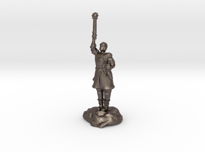 Human Cleric Zealot Of Pelor with Mace 3d printed