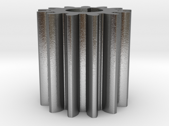 Cylindrical gear Mn=1 Z=13 AP20° Beta0° b=15 HoleØ 3d printed