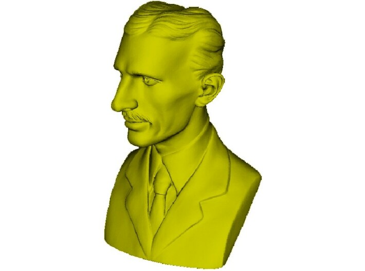 1/9 scale Nikola Tesla bust 3d printed