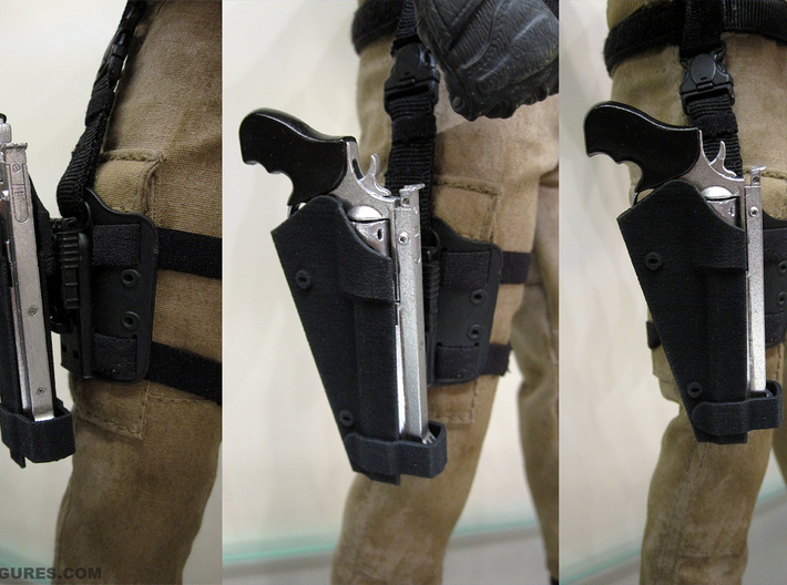 Dwayne The Rock Johnson's 1:6 Safariland holster 3d printed Printed and mounted onto a thigh panel
