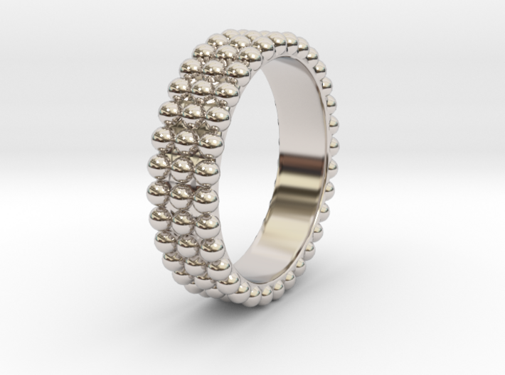 Ring with ball 3d printed