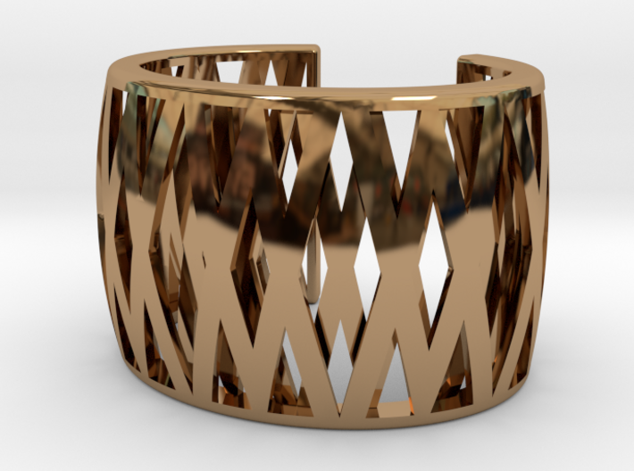 Double-Crossed Cuff 3d printed