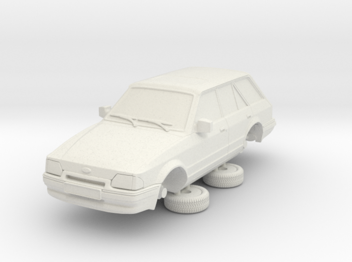 Ford Escort Mk4 1-76 4 Door Estate Hollow (repaire 3d printed