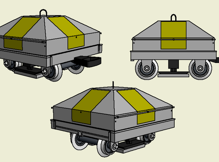 RhB Schienenschleifwagen 3d printed 