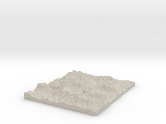 Model of Berchtesgaden Alps 3d printed