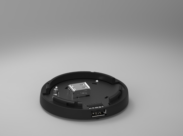 PCB Of The SmartDock  for AppleWatch 3d printed Bottom + PCB