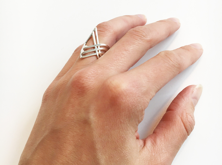 Arrowhead Ring 3d printed 