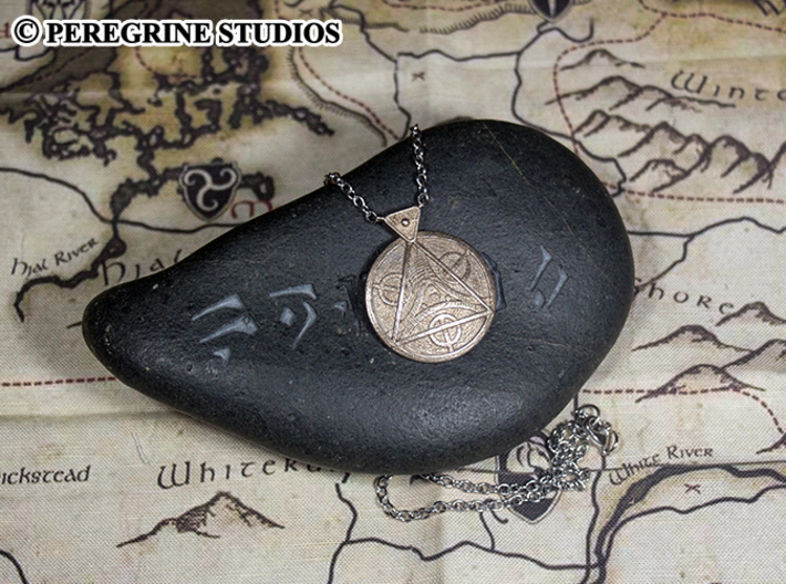 Pendant - Amulet of Julianos 3d printed Stainless Steel