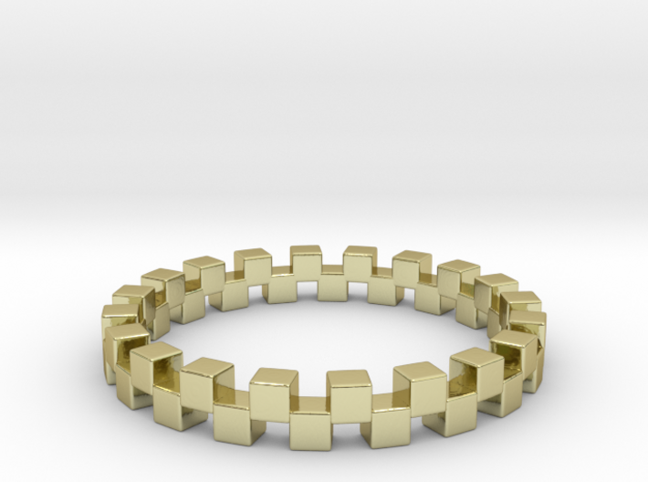 Cuboid Ring, US size 12.5, d=21.8mm(all sizes on d 3d printed