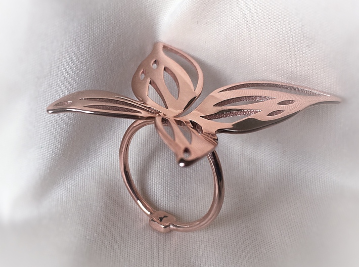 Butterfly Ring 3d printed