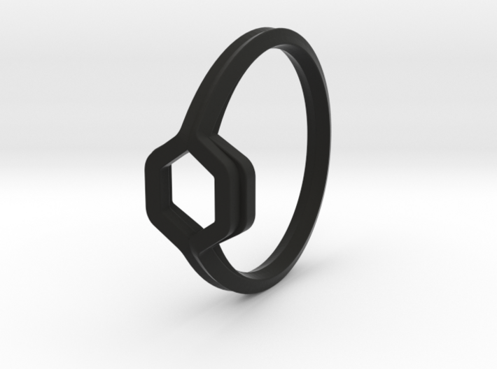 Honey Duo, Ring US size 8, d=18,2mm 3d printed