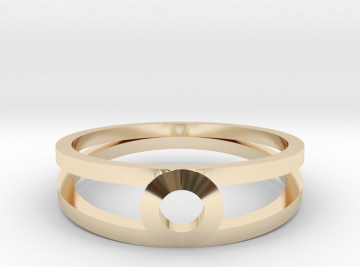 &quot;K Line&quot; K3 Ring, US size 8, d=18,2mm(all sizes o 3d printed