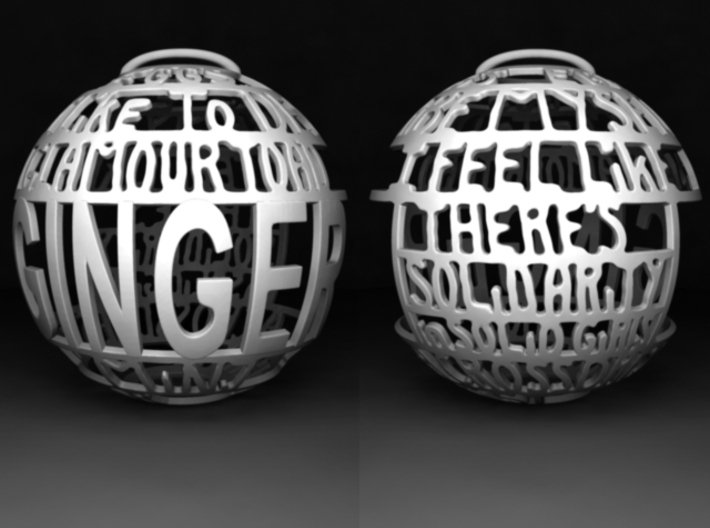 Ginger Quotaball 3d printed