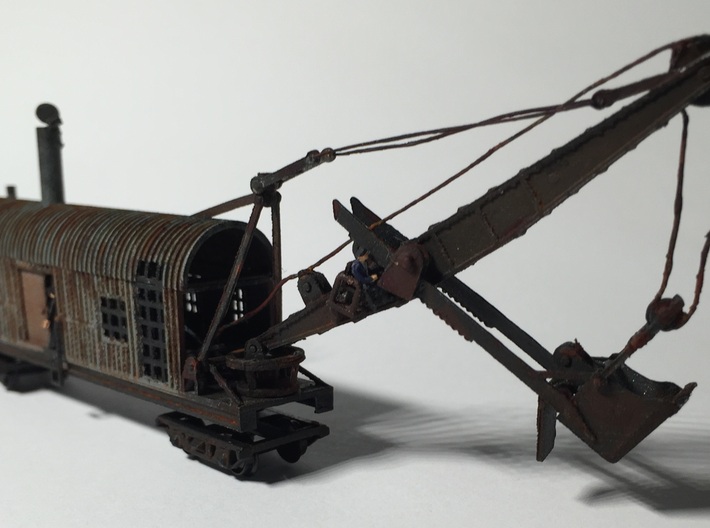 Revised 1914 Steam Shovel Z Scale 3d printed one completed by Pawel!