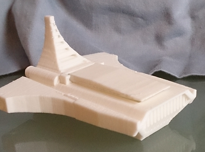 Spaceship for Titans Return Titan Masters 3d printed A low resolution test print on my Makerbot printer.