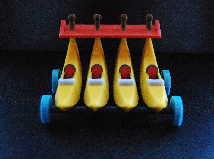 Quadruple Banana Car - Large 3d printed 