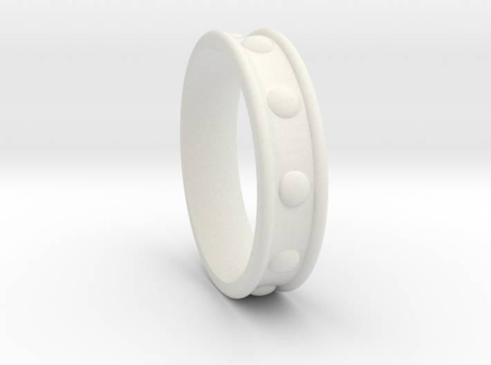 Studded Collar Ring 3d printed