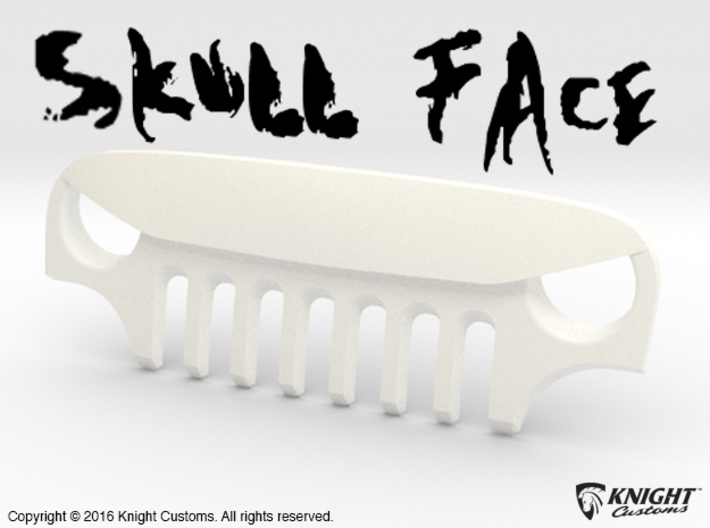AJ40010 Skull Face Grill ONLY 3d printed