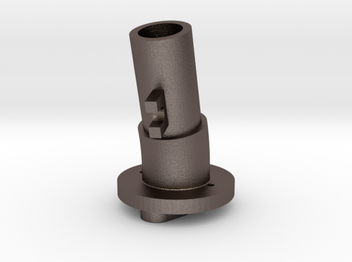 Thrustmaster tailpiece, 13° ang. 15°off. - M 3d printed