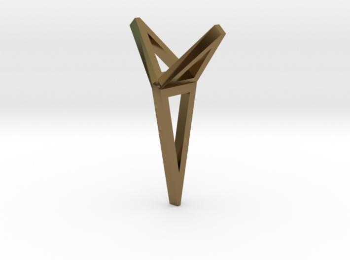 YOUNIVERSAL 3T Origami, Pendant. Sharp Chic 3d printed
