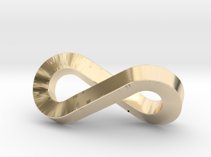 infinity-moebius pendant 3d printed