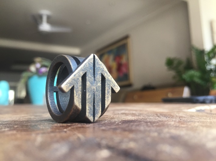 Arrow Ring 3d printed 