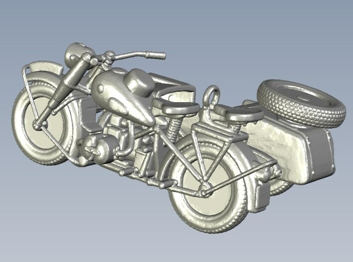 1/100 scale WWII Wehrmacht R75 motorcycles x 2 3d printed 