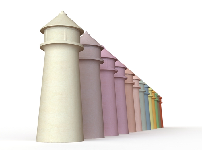 Lighthouse Pastel Blue 3d printed 