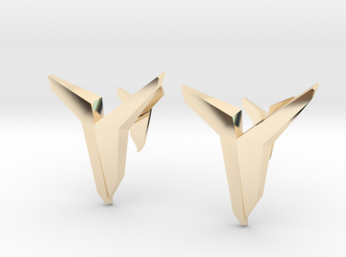 YOUNIVERSAL Asymetric, Cufflinks 3d printed