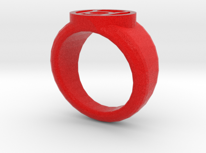 Red Lantern Ring 3d printed 