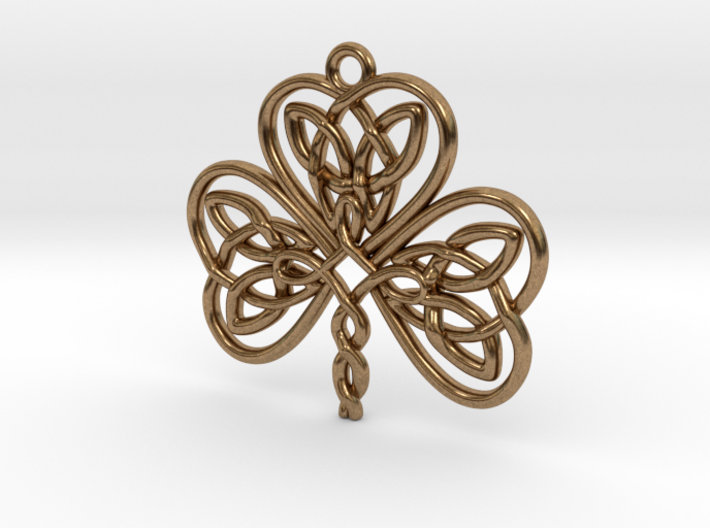 Shamrock Knot Pendant 1.25 Inch 3d printed 