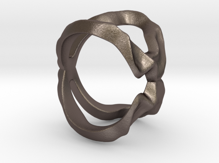 Mind generated ring - my idea of love 3d printed