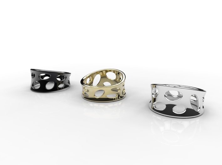 Voronoi Ring  3d printed 