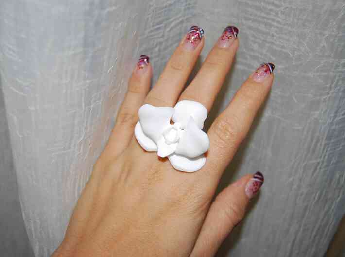 Orchid ring 3d printed