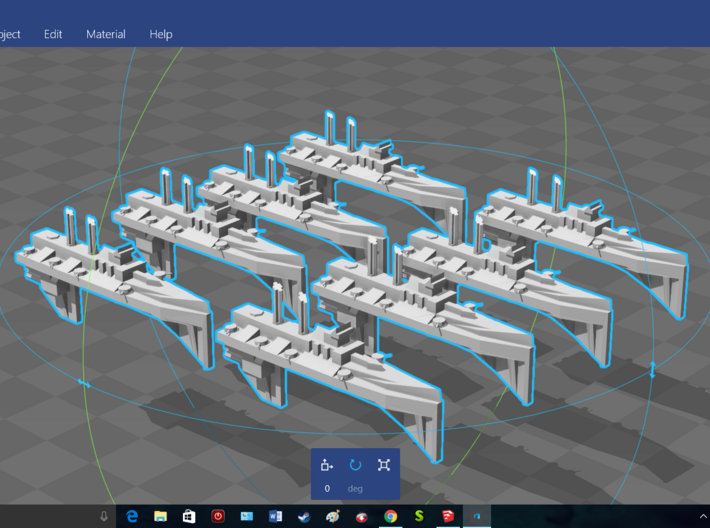 BFG Pre Heresy Iconoclass Destroyer 3d printed 