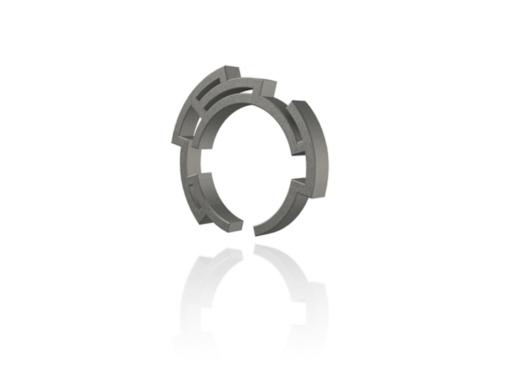 Way out ring - Size 6.75 3d printed Render