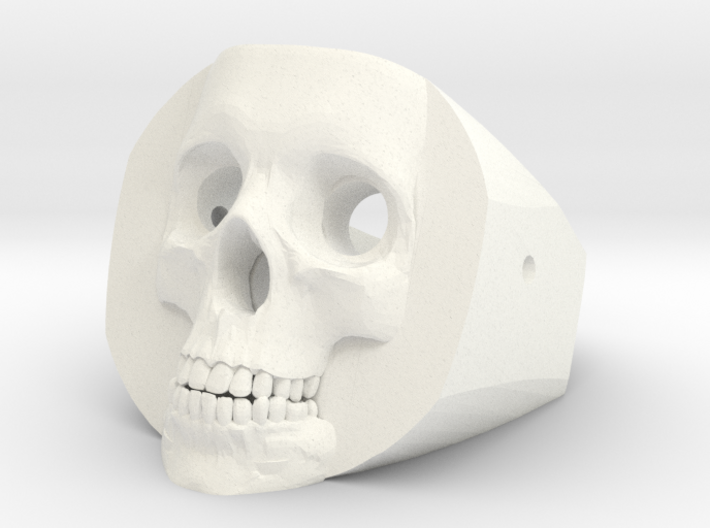 Skull Ring 3d printed 