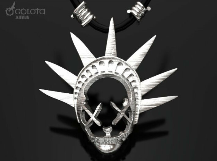 The Purge-3  pendant  necklace 3d printed 