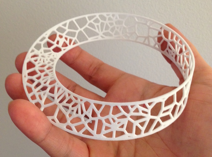 Voronoi Möbius Strip 3d printed