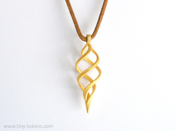 Kaladesh Pendant 3d printed This pendant can easily be worn on a leather cord or other chain.