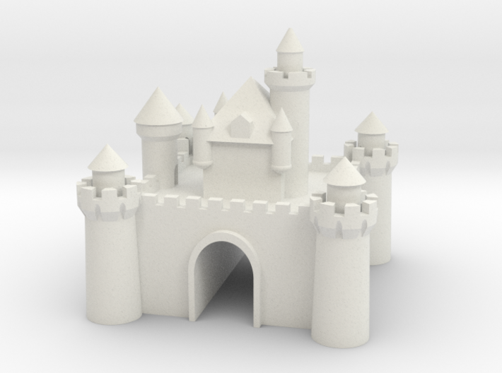 Castle - Porcelain - Zscale 3d printed