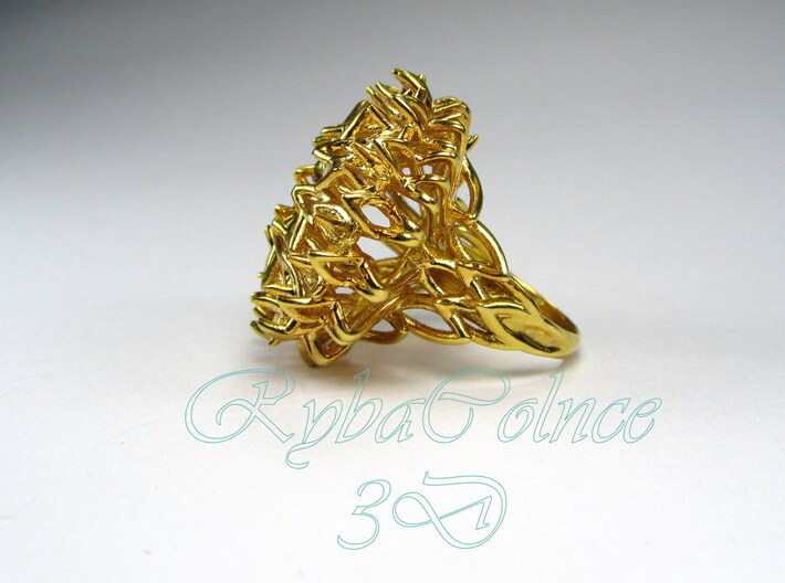Ring The Thistle/ 14 HK size / 7 US (17.7 mm) 3d printed 