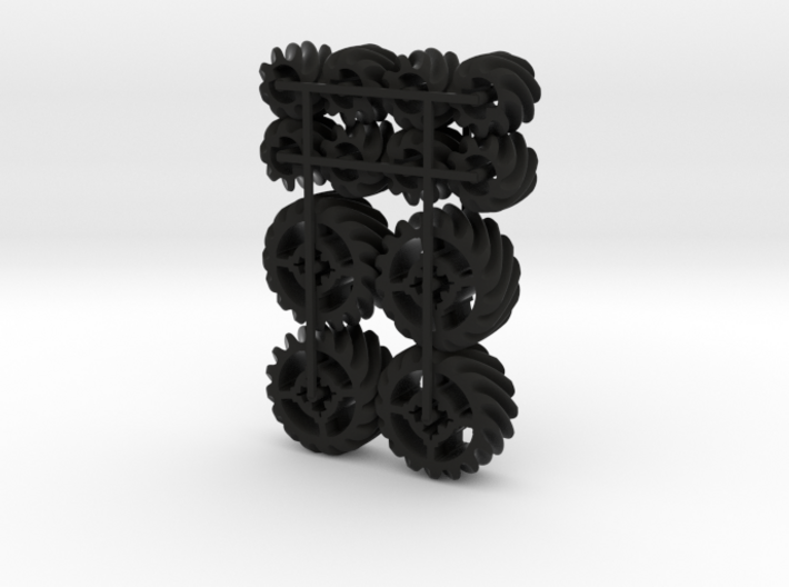 LEGO®-compatible helical gears 3d printed 