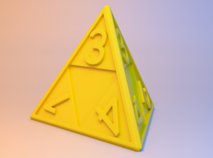 Triforce D4 3d printed