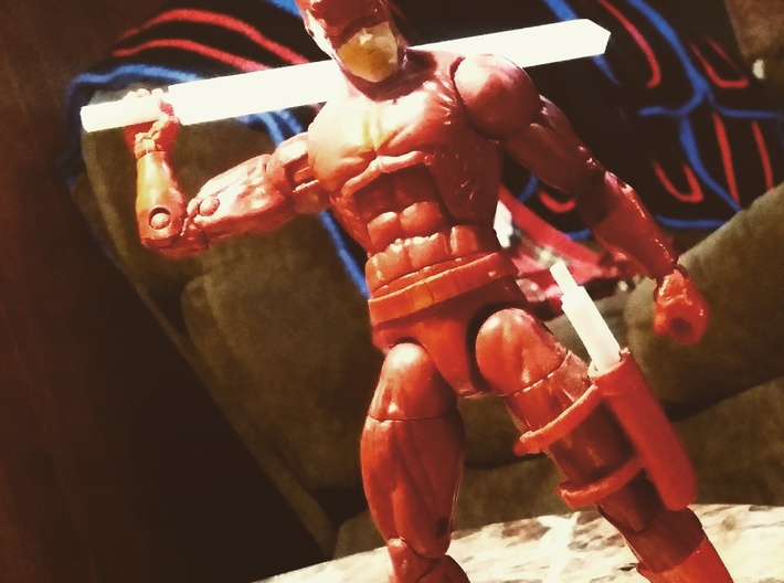 Genericon Broad Sword 3d printed This product with 6 in scale marvel legends.