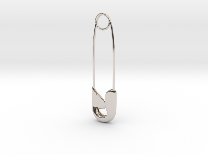 Safety Pin Charm 3d printed