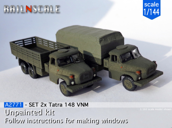 SET 2x Tatra 148 VNM (1/144) 3d printed