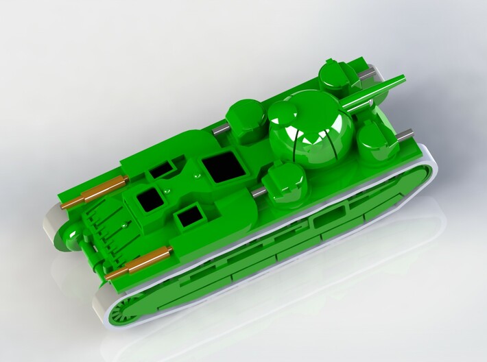 Independent & T-O.G 2 Heavy Tanks 1/285 6mm 3d printed 