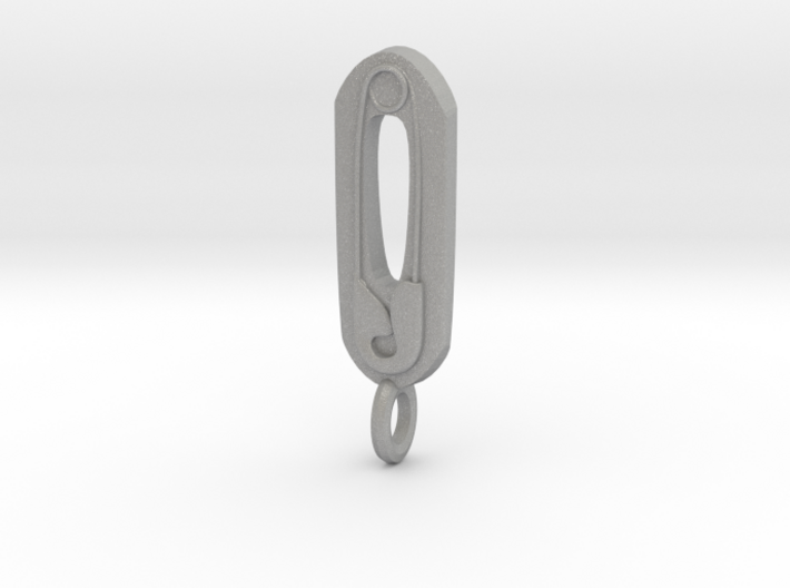 Safety Pin Pendant 3d printed